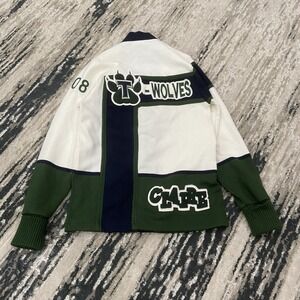 Y2K 2008 HS Varsity Cardigan Sweater S Timpanogos High School Track Football 80s